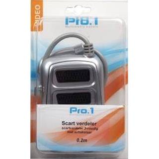 👉 Schakelaar Pro-1 Scart verdeler 3-weg met 8717692040567