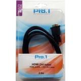 👉 HDMI kabel Pro-1 naar DVI 18+1 male 2 meter 8717692040833