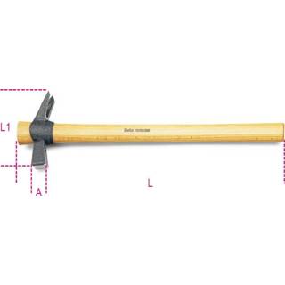 👉 Hamer houten Klauw hamers met vierkant slagvlak, magneten en spijkerhouder steel 1376X 400 8014230353166