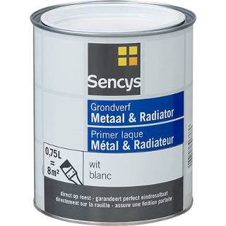 👉 Grondverf wit metaal Sencys en radiator 750ml 5400107306763