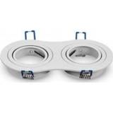 Inbouwspot wit rond bouw Inbouw spot verstelbaar 50mm 2 voudig 3800157607308