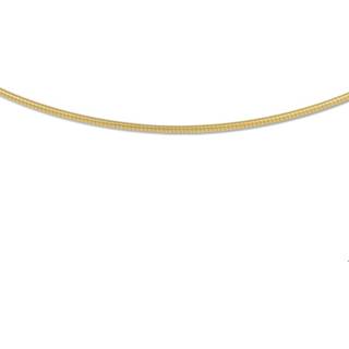 👉 Halsketting goud zilveren vrouwen active glanzend Zilgold Collier met kern Omega Rond 1,1 mm 8718834259557