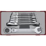 👉 Active Teng Tools TT6508RF 8-delige Flex-Gear Ring-/steeksleulset met ratelfunctie - Swivel 8-19mm 5020385043244