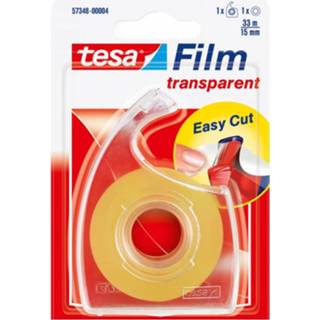 👉 Plakband transparant Tesa Film + Easy Cut Dispenser 15 mm 33 Meter 4042448899217