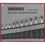 👉 Ringsteeksleutelset active Teng Tools 6510RMM 10-delige Ring-/steeksleutelset met ratelfunctie in roltas - 10-19mm 5020385043848