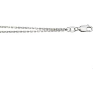 Zilver gerhodineerd zilveren vrouwen glanzend active zilverkleurig TFT Ketting Anker 2-rij 1,3 mm 8718834153886