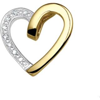 👉 Hanger geelgoud diamant vrouwen active glanzend TFT Hart 0.040 Ct. 8718834215089