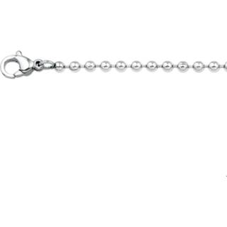 👉 Hals ketting staal glanzend active vrouwen TFT Collier Bolletjes 3,0 mm 90 cm lang 8718834316229