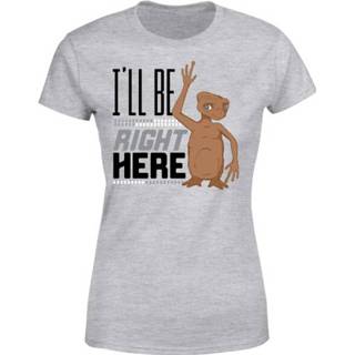 👉 Shirt t-shirts XXL vrouwen grijs E.T. I'll Be Right Here Dames T-shirt -