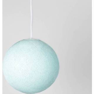 Met deze hang Cotton Lamp - Light Aqua 4 sizes