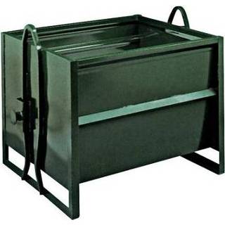 👉 Staal kantoor meubilair op poten groen Kiepcontainer voor hijsbalken - 200 L