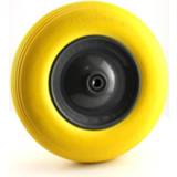 👉 Kruiwagenwiel geel Tooltech Anti Lek 4.80 / 4.00-8 Massief rubberen wiel