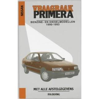 👉 Nederlands VBK Media paperback Nissan Primera benzine/diesel 1990-1993 9789020127539