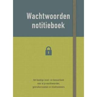 👉 Notitie boek Wachtwoorden notitieboek