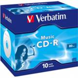 👉 1x10 Verbatim CD-R 80 / 700MB Audio Color Live it Jewel Case