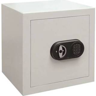 👉 Kluis met code diefstal + brand kantoor meubilair grijs Dubbelwandige Protect Duo - Digitaal slot