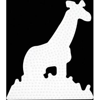 👉 Hama Strijkkralen Grondplaat Giraffe Wit