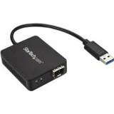 👉 Netwerkadapter StarTech.com USB 3.0 naar glasvezel converter Open SFP netwerk adapter