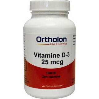 Vitamine gezondheid Orholon D3 25mcg Capsules 100st 8716340200599