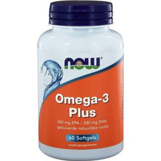 👉 Vitamine gezondheid NOW Omega-3 Plus Softgels 60st
