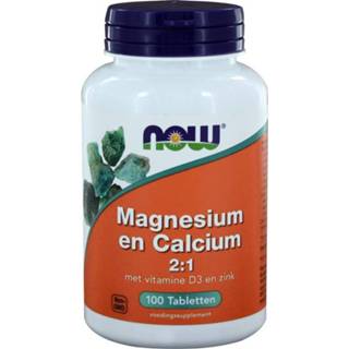 👉 NOW Calcium en Magnesium Tabletten 100st