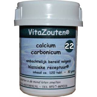 👉 Calcium homeopathische middelen gezondheid Vita Reform Vitazouten Nr. 22 Carbonicum 120st 8718885281224