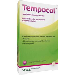 👉 Geneesmiddelen gezondheid Tempocol Pepermuntolie 182mg Capsules 60st 8712691213103