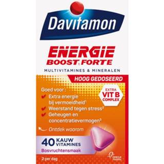 👉 Vitamine gezondheid Davitamon Energie Boost Forte Kauwtabletten 8710537041200