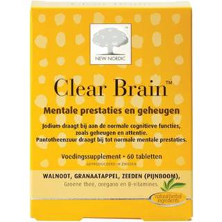 👉 Gezondheid vitamine New Nordic Clear Brain Tabletten 5021807312009