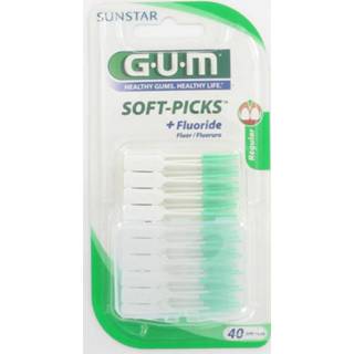 👉 Verzorgingsproducten gezondheid GUM Soft Picks Regular + Fluoride 40st 70942303286