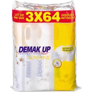 👉 Watten schijfje gezondheid verzorgingsproducten Demak Up Wattenschijfjes Sensitive Trio Pack 3x64st 3133200068345