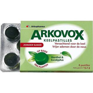 Gezondheidsproducten gezondheid Arkovox Menthol & Eucalyptus Pastilles 8st 8715345003297