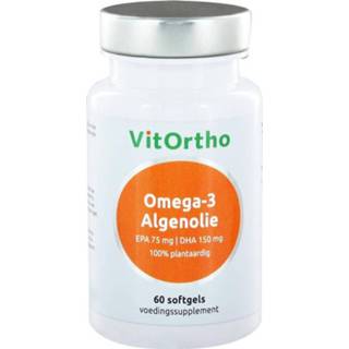 👉 Gezondheid vitamine VitOrtho Omega 3 Algenolie Softgels 60st 8717056140599