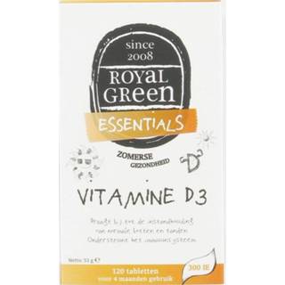 👉 Vitamine gezondheid Royal Green D3 Tabletten 120st 8710267781315