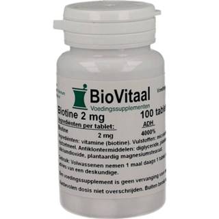 👉 Vitamine gezondheid Biovitaal Biotine 2mg Tabletten 8718347350772