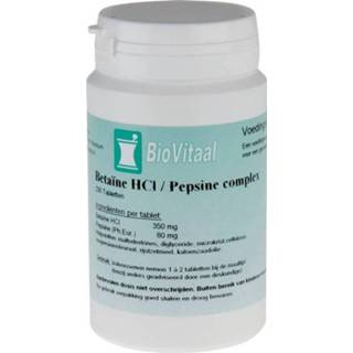 👉 Vitamine gezondheid Biovitaal Betaine-HCL / Pepsine-Complex Tabletten 8718347350383