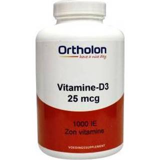 👉 Vitamine gezondheid Ortholon D-3 25 mcg Capsules 300st 8716340200605