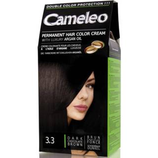 Gezondheid verzorgingsproducten bruin Cameleo Creme Permanente Kleuring 3.3 Donker Chocolade 5901350403099