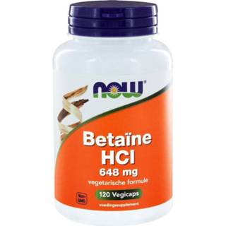 👉 Gezondheid vitamine NOW Betaine HCI 648mg Capsules 120st 733739102362