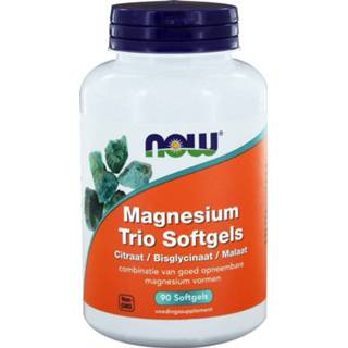 👉 Magnesium vitamine gezondheid NOW Trio Softgels 90st 733739146250