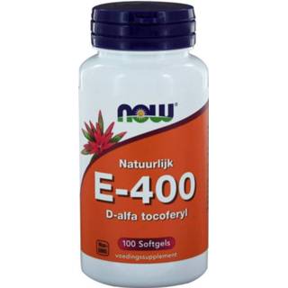 👉 Gezondheid vitamine NOW E-400 D-Alpha Tocopherol Capsules 100st 733739100429