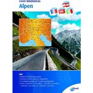 👉 Wegenatlas Alpen en Noord Itali | ANWB Media 9782067227873 9783763330102 9783763370603 9783850006842 9783950431759