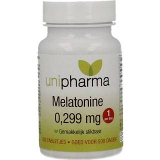 👉 Unipharma Melatonine Puur 0,299mg Tabletten 500st