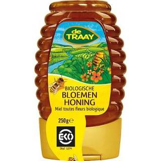 Knijpfles Bloemenhoning van De Traay, 1x 250 g