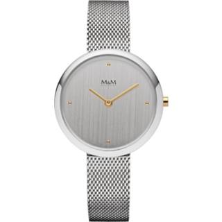 👉 Zilverkleurig Dames Horloge met Zilverkleurige Milanese Horlogeband van M&M