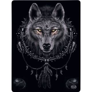 👉 Fleece deken zwart standard unisex Spiral Wolf Dreams Fleecedecke 5055428351475