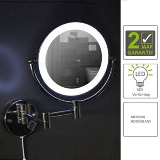 👉 Spiegel rond hangend LED BWS Scheer- En Cosmetische Wand 20 cm 8719304330530