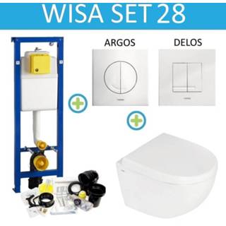 👉 Drukplaat wit keramiek ovaal XS Wisa set28 Zero Compact (Met Argos of Delos drukplaat) 8719304158875