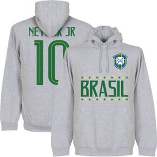 👉 Sweater grijs Brazilië Neymar JR 10 Team Hooded -