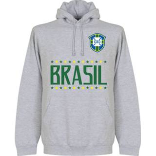 👉 Sweater grijs Brazilië Team Hooded -